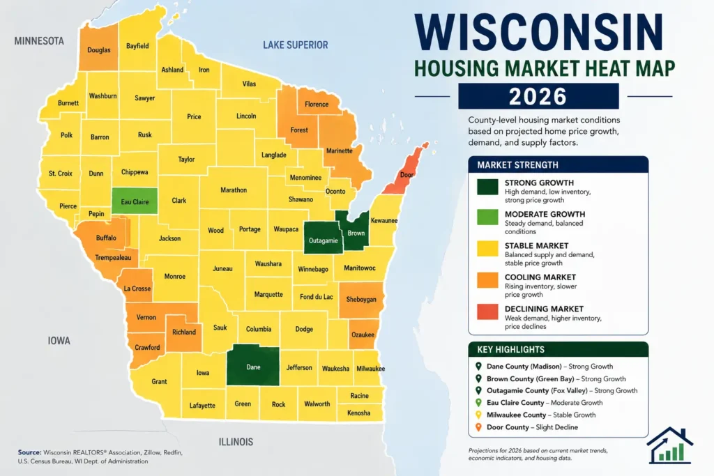 Wisconsin Housing Market Heat Map