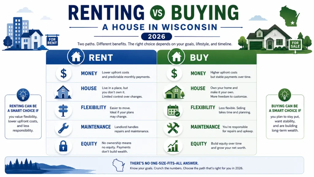 Renting vs Buying a House in Wisconsin